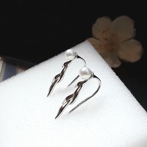 NEW: S925 Sterling Silver Pearl Crawler Earrings